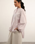 BALLOON SLEEVE POPLIN SHIRT
