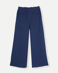 PLEATED WIDE LEG PANT-DOUBLE KNIT