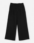 PLEATED WIDE LEG PANT-DOUBLE KNIT