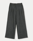 PLEATED WIDE LEG PANT-DOUBLE KNIT