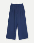 PLEATED WIDE LEG PANT-DOUBLE KNIT