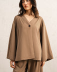 SOFT DRAPE POLY KNIT TOP
