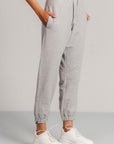 CROPPED WORKOUT PANTS-FRENCH TERRY
