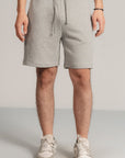 CASUAL DRAWSTRING TERRY SHORTS