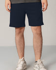 CASUAL DRAWSTRING TERRY SHORTS