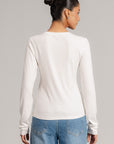 LONG SLEEVE RIBBED T-SHIRT