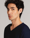 T-SHIRT V-NECK SUPIMA COTTON