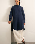 BUTTON DOWN LONG TUNIC