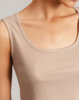 RIBBED ROUND NECK TANK TOP