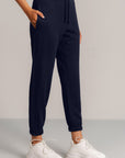 CROPPED WORKOUT PANTS-FRENCH TERRY