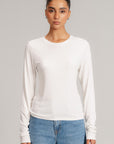 LONG SLEEVE RIBBED T-SHIRT