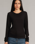 LONG SLEEVE RIBBED T-SHIRT