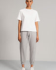 CROPPED WORKOUT PANTS-FRENCH TERRY