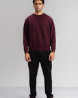 MEN BOXY SWEAT-DOUBLE KNIT