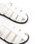 BUCKLED SLIDER SANDALS