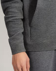 TEXTURED ZIP UP HOODIE