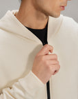 TEXTURED ZIP UP HOODIE