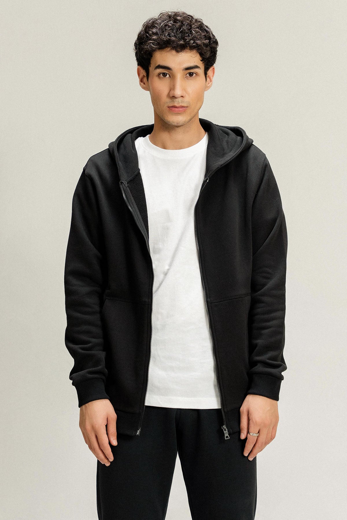 ZIP HOODIE JACKET - PIMA TERRY