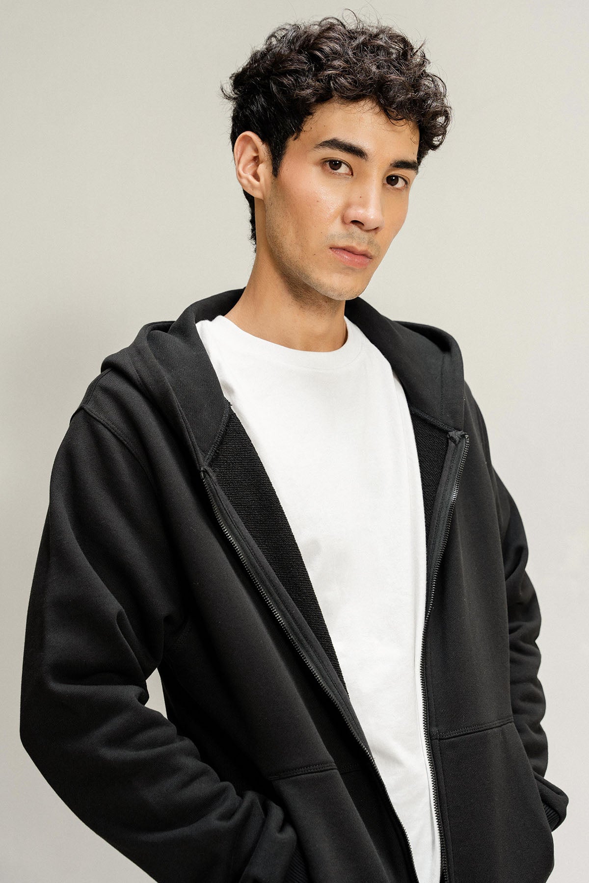 ZIP HOODIE JACKET - PIMA TERRY