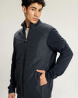 KNIT SLEEVES PUFFER JACKET