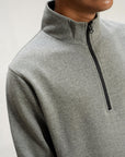 HALF ZIP SWEATSHIRT - PIMA FLEECE