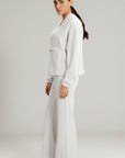 WIDE LEG PANTS -CLOUD LUX