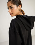 OVERSIZED LONG  HOODIE - PIMA FLEECE