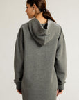 OVERSIZED LONG  HOODIE - PIMA FLEECE