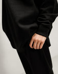 OPEN PLACKET PULLOVER HOODIE