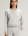 DROP SHOULDER SWEAT - PIMA FLEECE