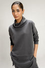 COWL NECK SWEATSHIRT