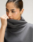 COWL NECK SWEATSHIRT