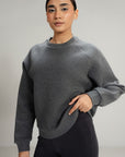 TEXTURED LUXE SWEATSHIRT