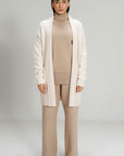 POWDER WHITE CARDIGAN - KNIT WEAR