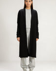 BASIC LONG CARDIGAN - PIMA TERRY