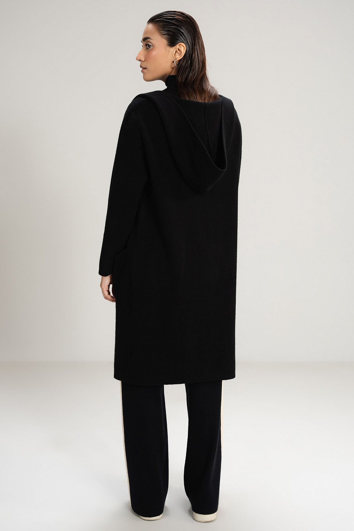 BLACK CARDIGAN - KNIT WEAR