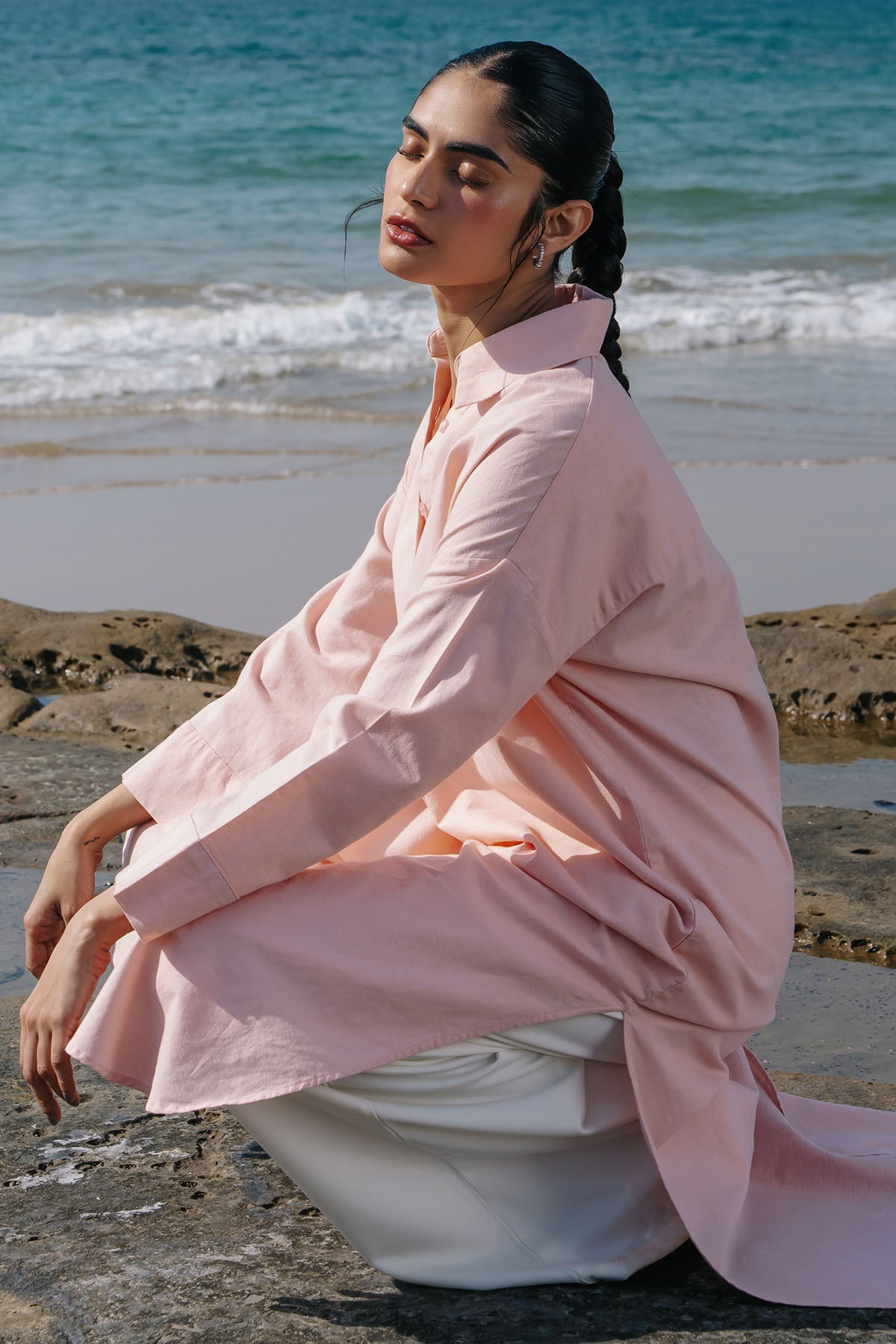LINEN SHIRT DRESS