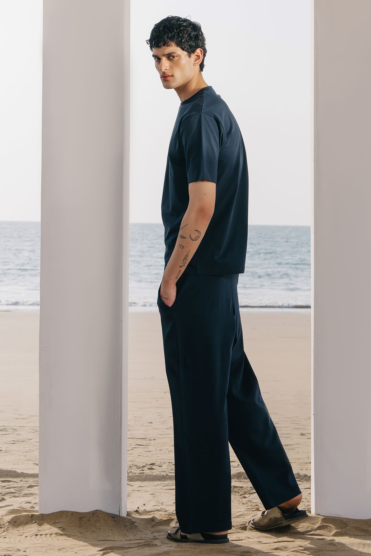WIDE SWEATPANTS - DOUBLE KNIT