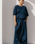 MOVE WIDE TROUSERS-DOUBLE KNIT
