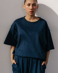 OVERSIZED-DOUBLE KNIT T-SHIRT