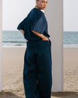 MOVE WIDE TROUSERS-DOUBLE KNIT
