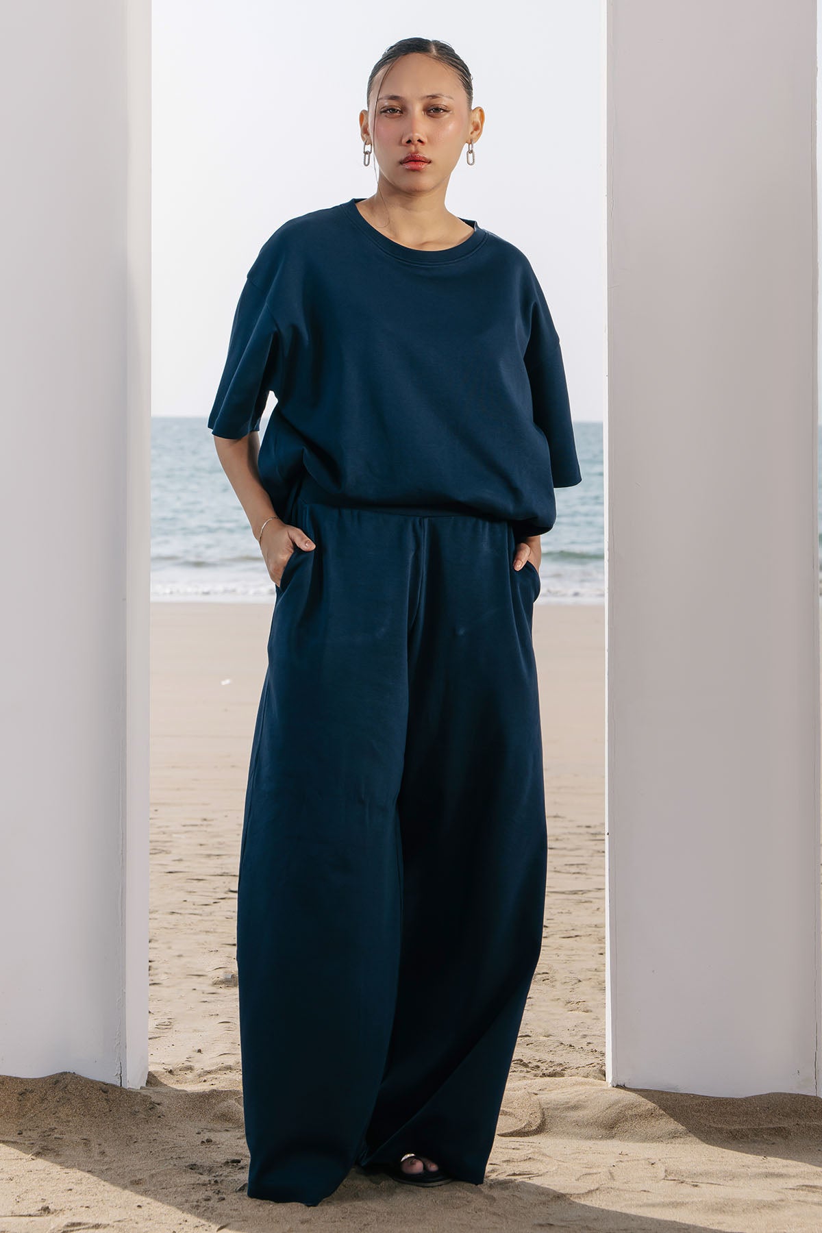 OVERSIZED-DOUBLE KNIT T-SHIRT