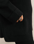 RIBBED TURTLENECK KNIT SET