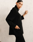 RIBBED TURTLENECK KNIT SET