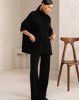 RIBBED TURTLENECK KNIT SET
