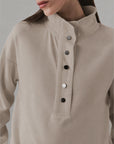 RELAXED PLACKET PULLOVER-CLOUDLUX