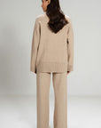 CAMEL CO-ORD SET - KNIT WEAR