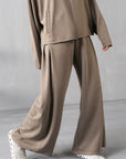 LIGHTWEIGHT WIDE-LEG PANTS - CLOUDLUX