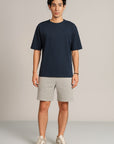 MEN OVERSIZED-DOUBLE KNIT T-SHIRT