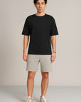 MEN OVERSIZED-DOUBLE KNIT T-SHIRT